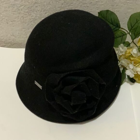 Betmar New York Bucket Hat Black lined 100% wool - Picture 6 of 6